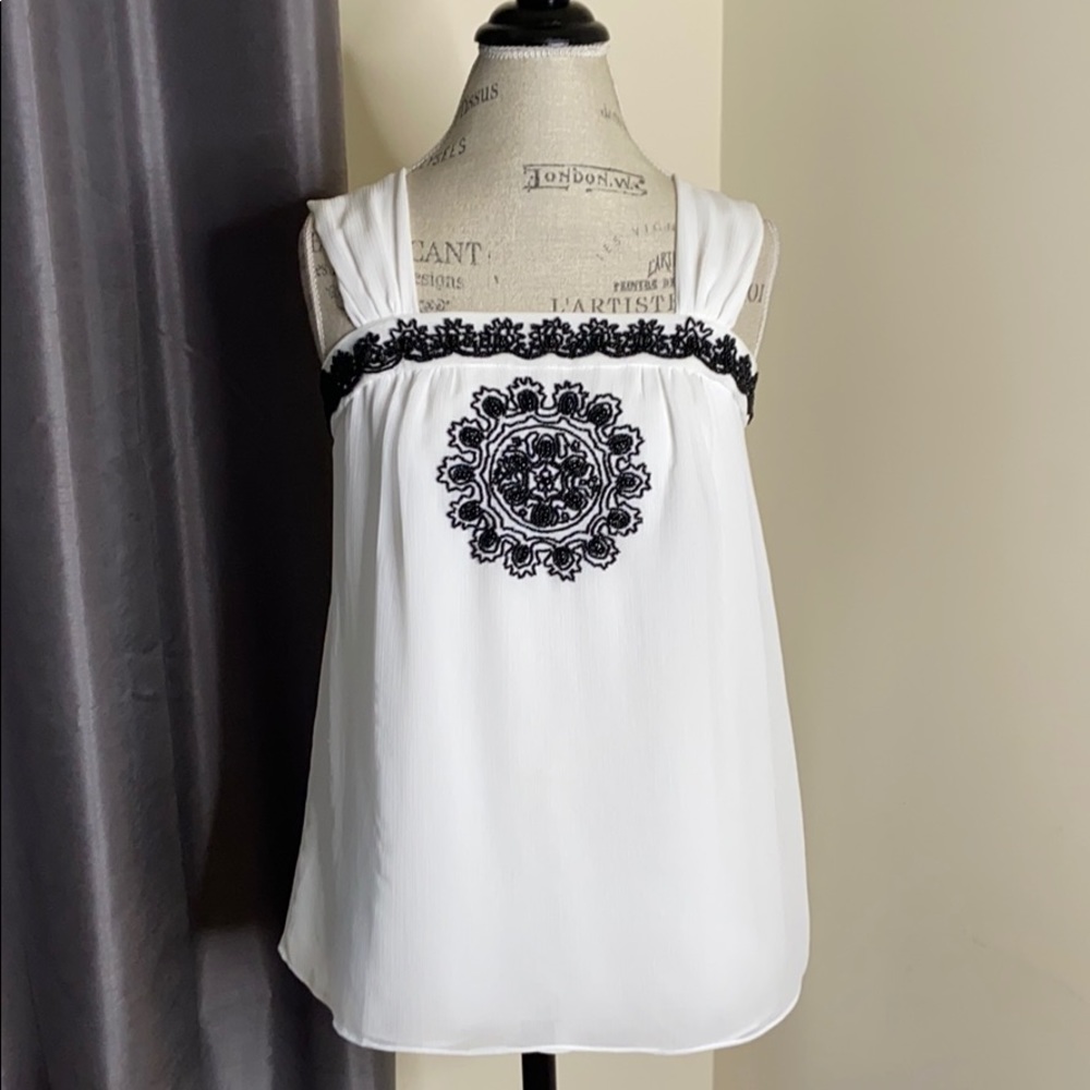White House Black Market Chiffon Camisole XS